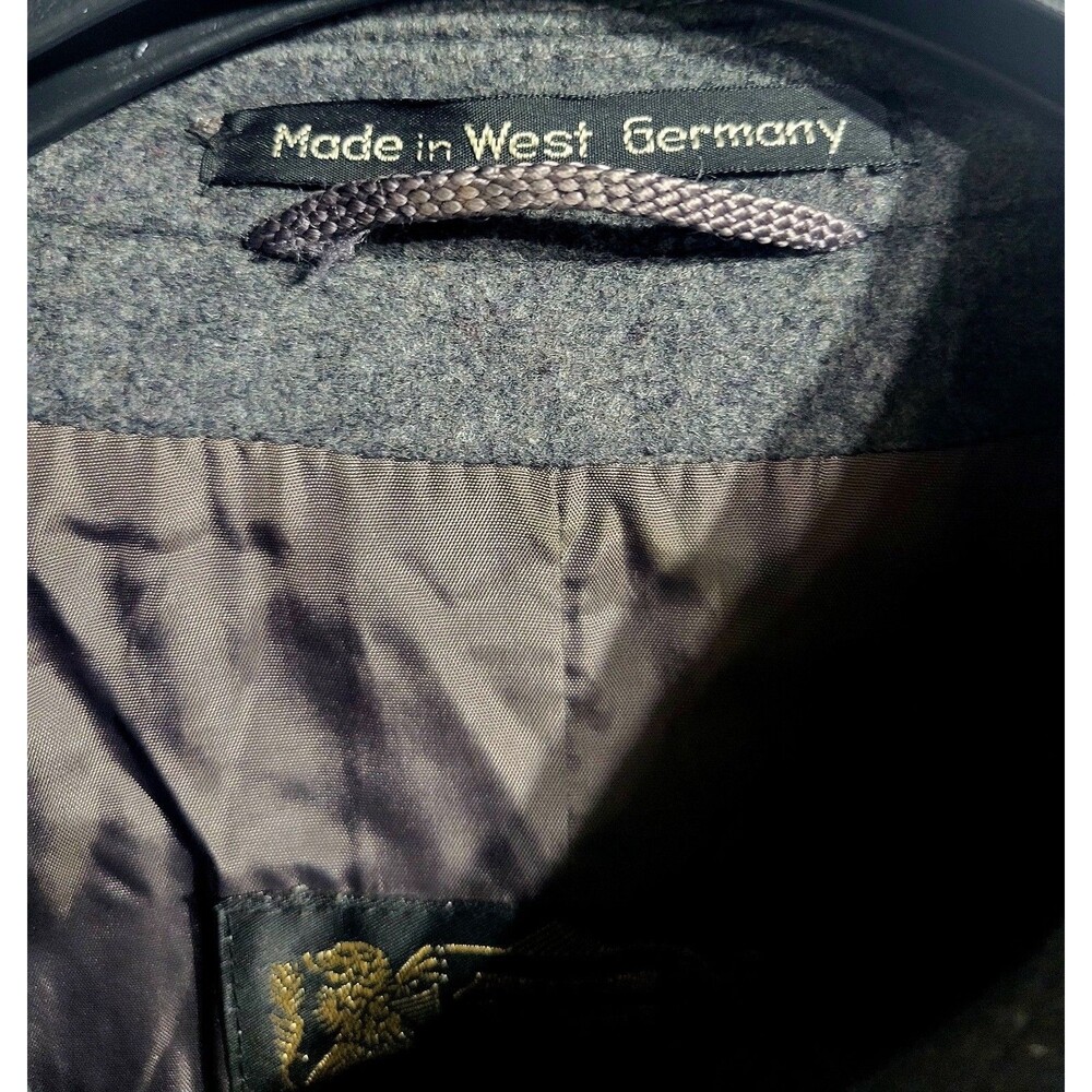 Men's Lodenfrey Peacoat Lined Gray Wool Size M. Chest: 40" & Length: 38" EUC - Picture 8 of 9